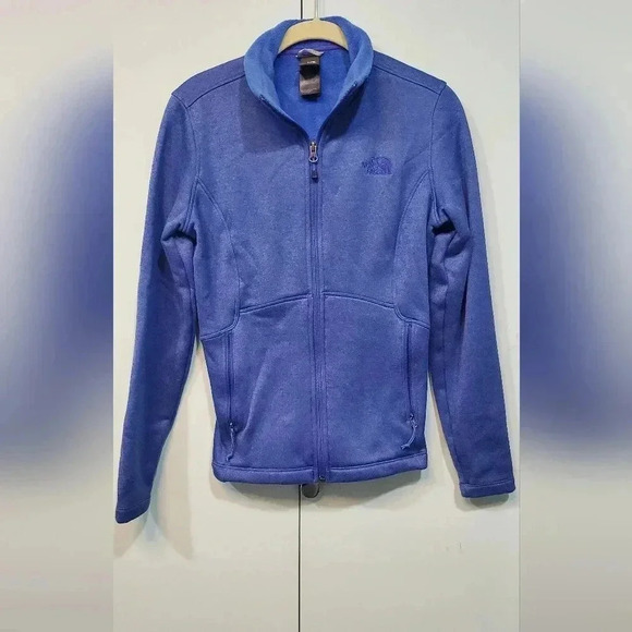 North Face Women's jacket blue EUC size small warm fall zipper front pockets - Picture 1 of 4